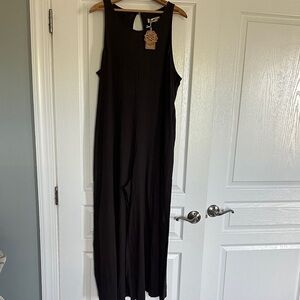 Natural Life Dark Gray Sleeveless Jumpsuit - NEW WITH TAGS